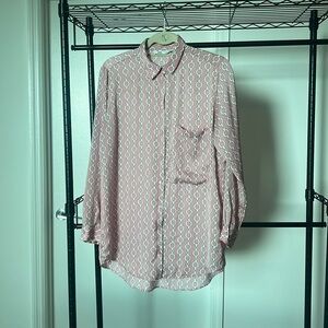 Soft Pink Patterned Zara Blouse